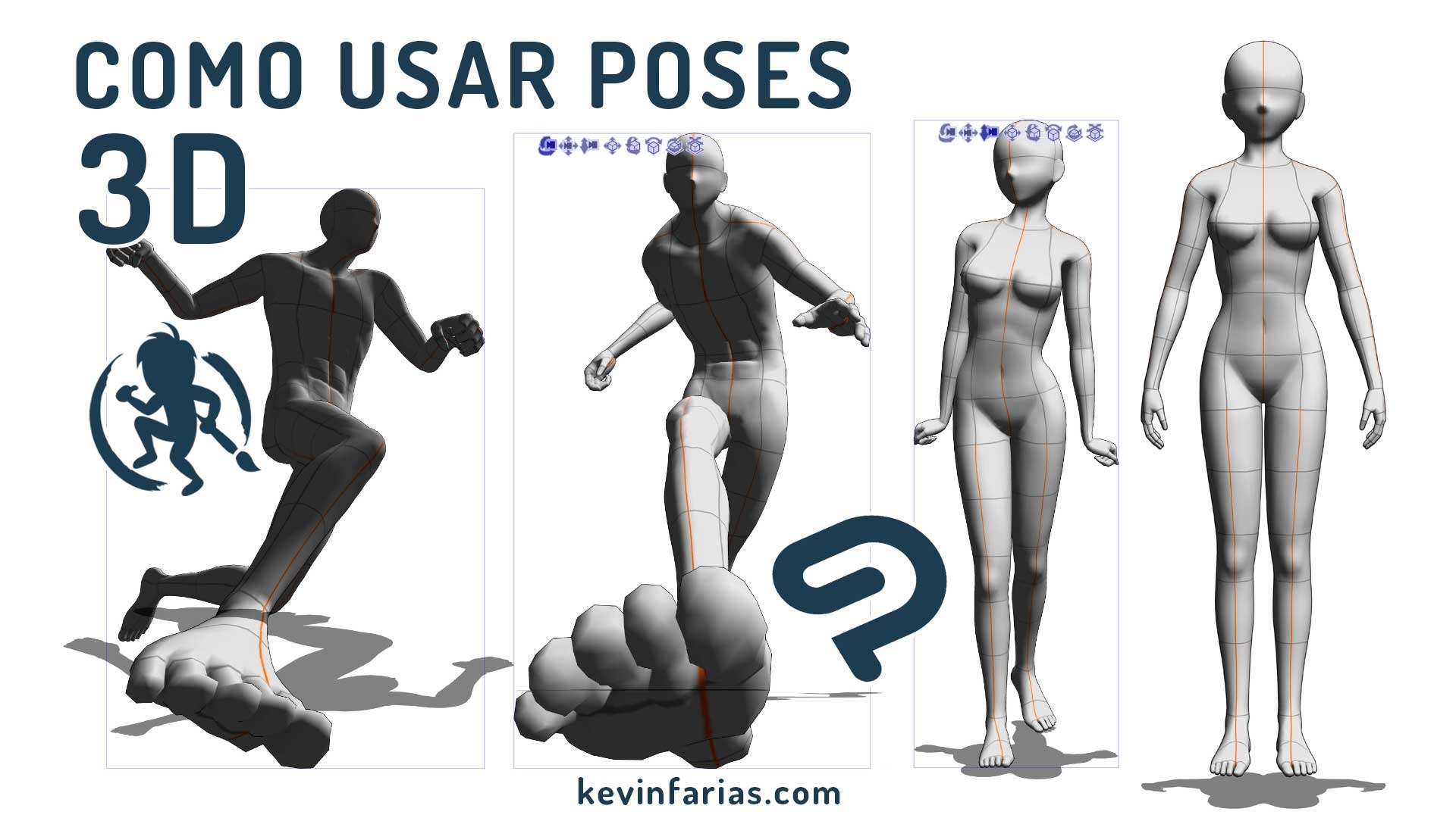 How to use the 3D Poses in Clip Studio Paint by KevinFarias - Make better  art | CLIP STUDIO TIPS