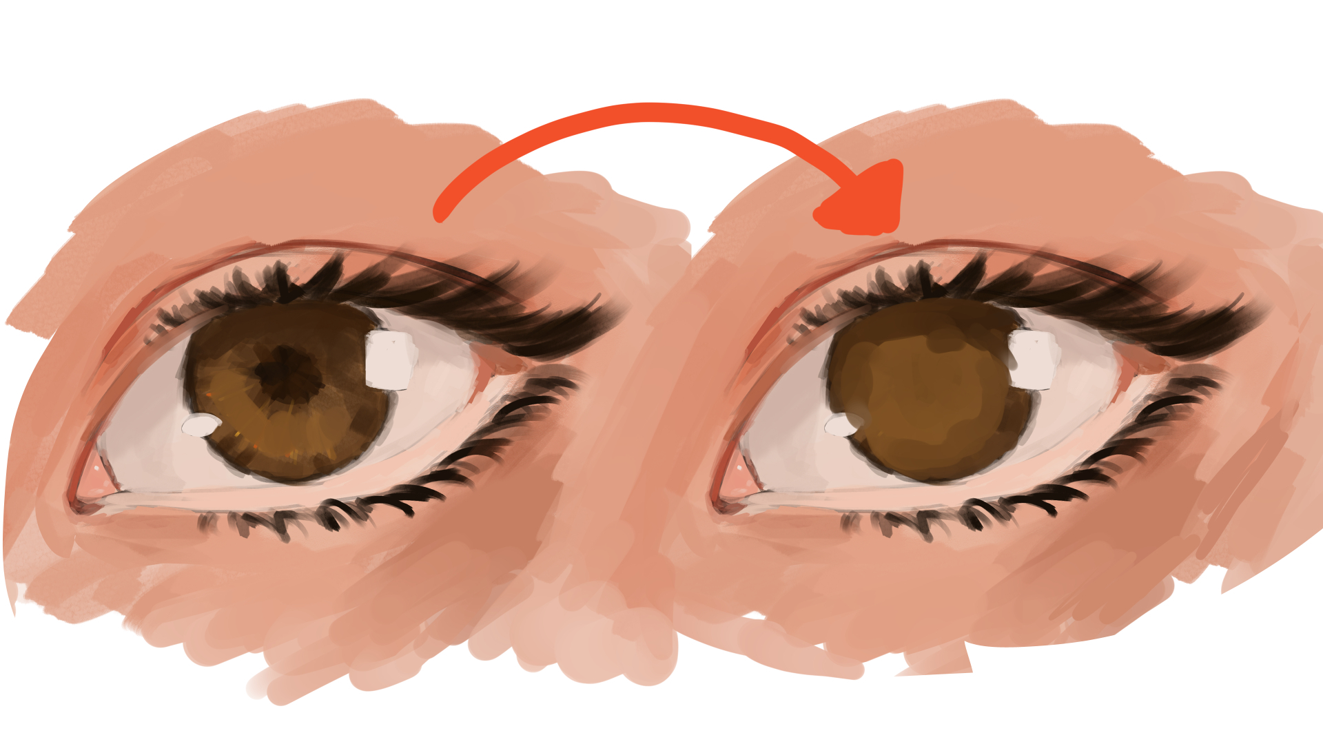 Pintura digital - ojos  Eye drawing tutorials, Anime drawings