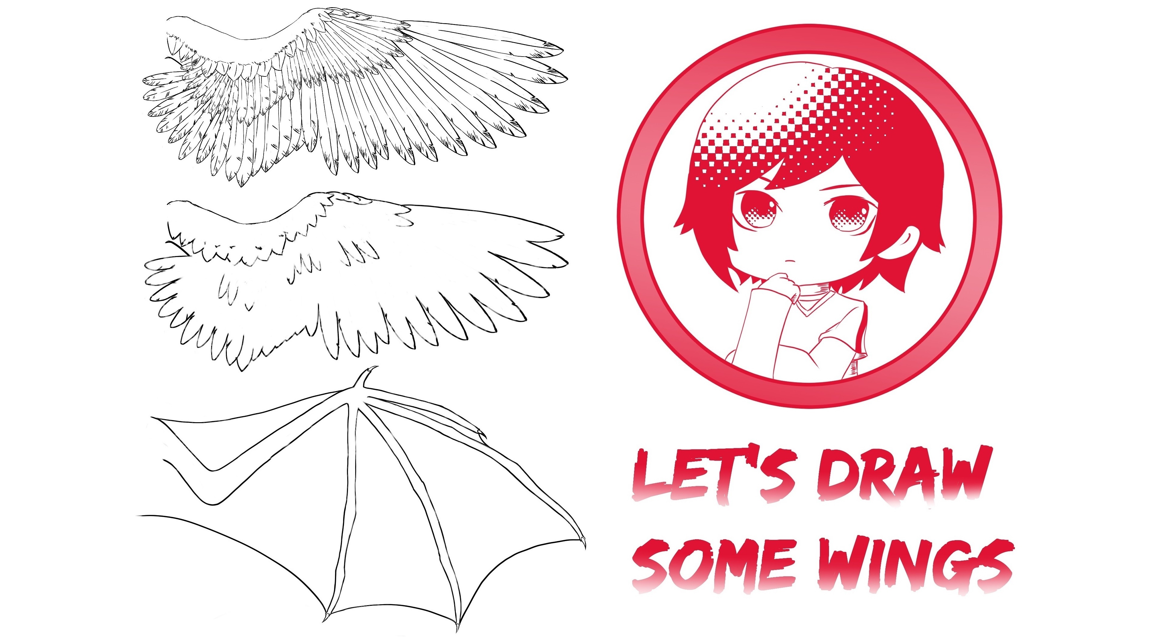 how to draw angel wings step by step