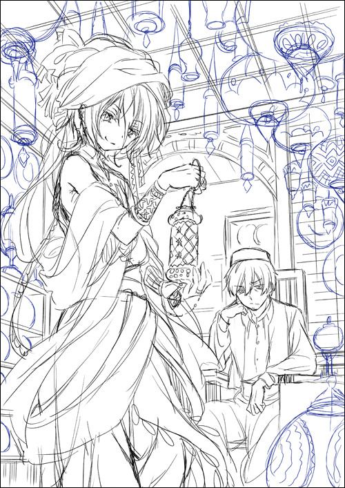 Part 2. Draft “Professional illustration process: kona #2