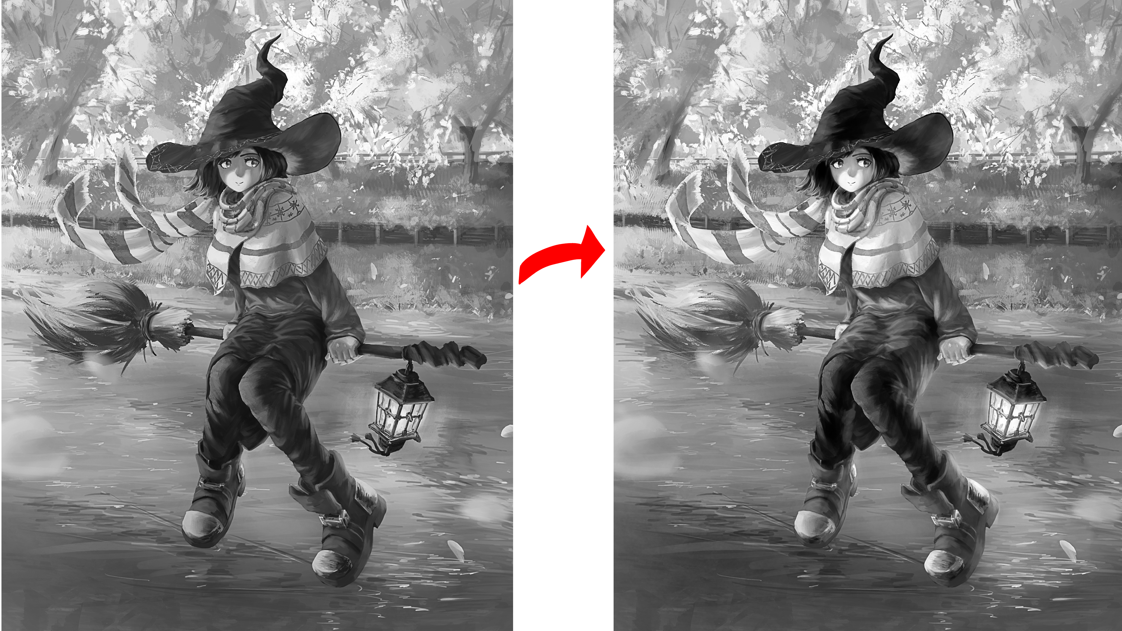 Understanding Grayscale Monochrome Art Tutorials 2 by Konart