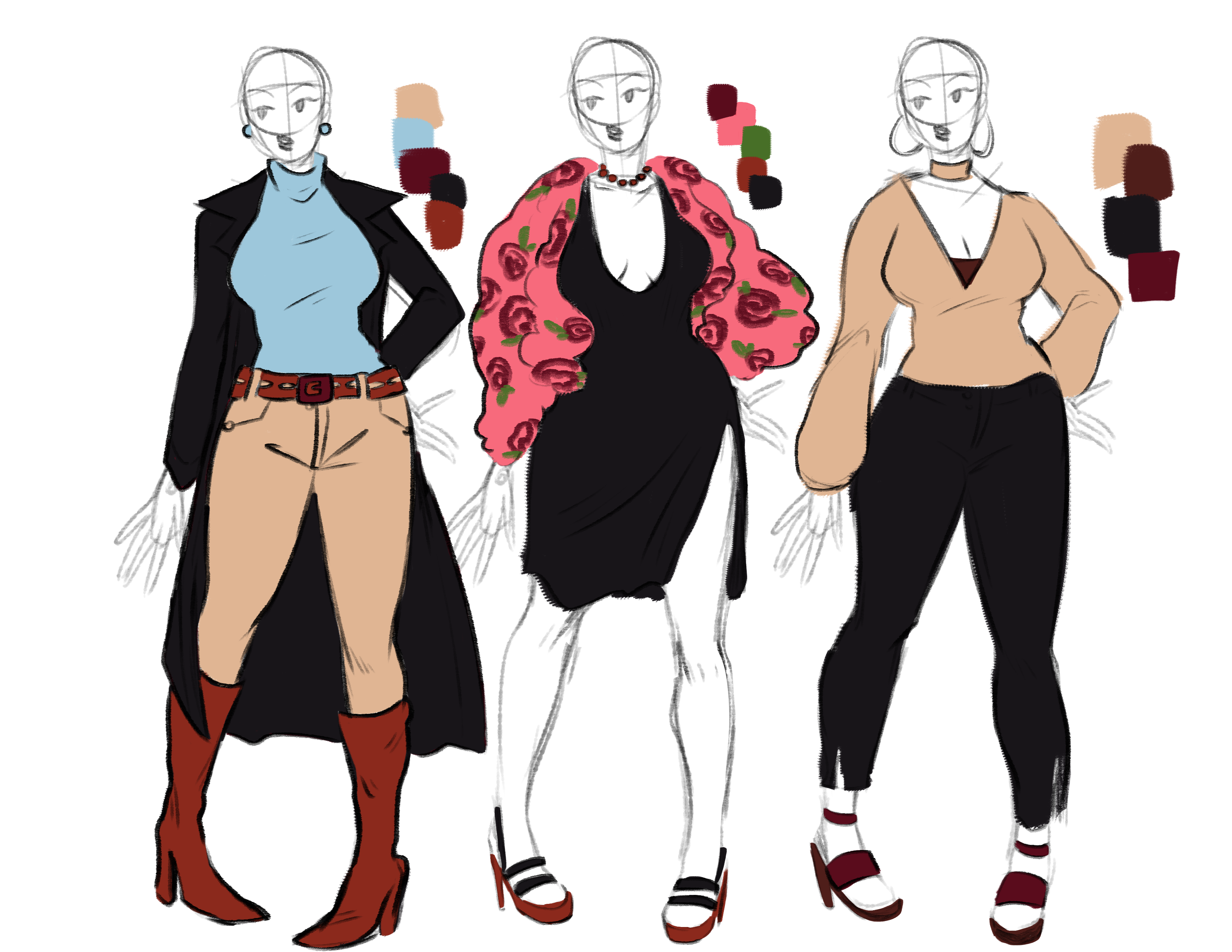 Drawing outfits 2025 for characters