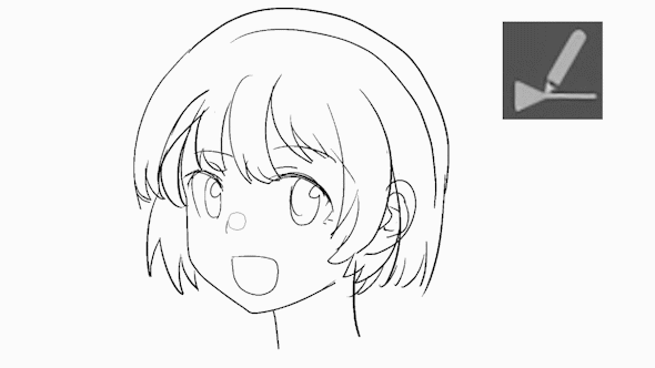 Drawing Of Anime Face With Short Hair Outline Sketch Vector, Anime