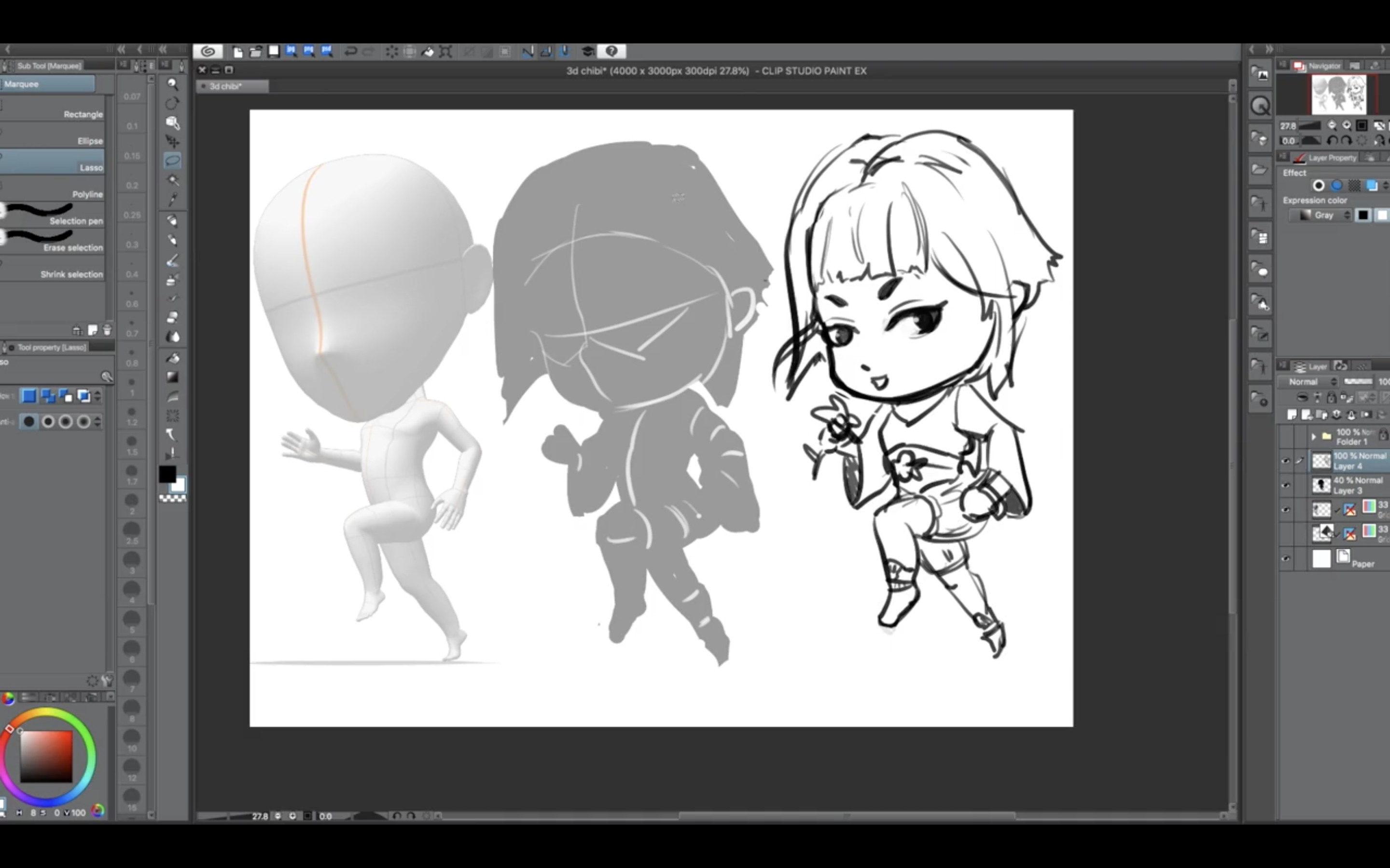 Draw Characters With Silhouettes 3d Models By Kendrysdraws Clip Studio Tips