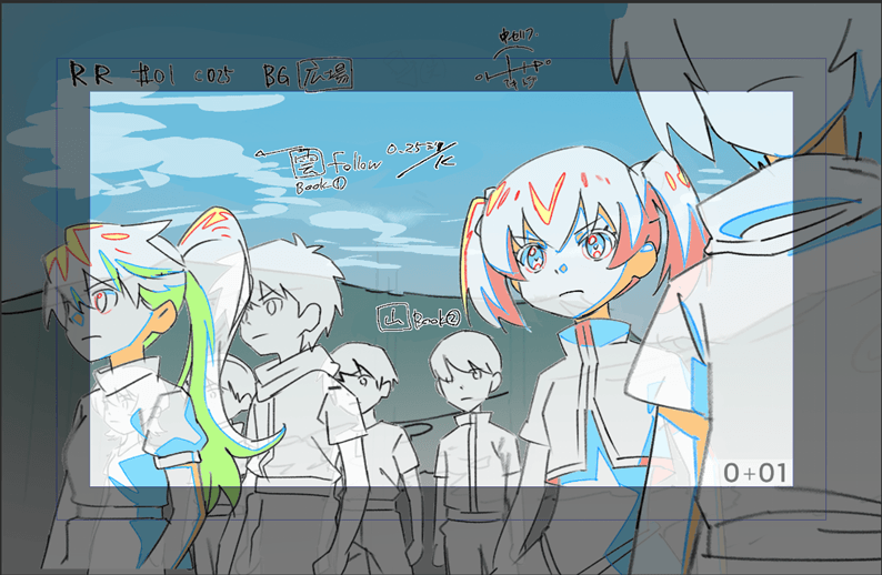 ーRR作画マニュアル②ー LO〜原画編1 各記載方法について