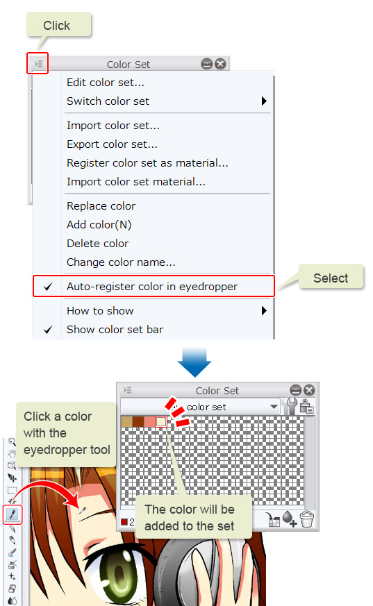 Boost Your Efficiency With Color Sets Using Palettes And Adding Removing Tool Settings Coloring 8 By Clipstudioofficial Clip Studio Tips