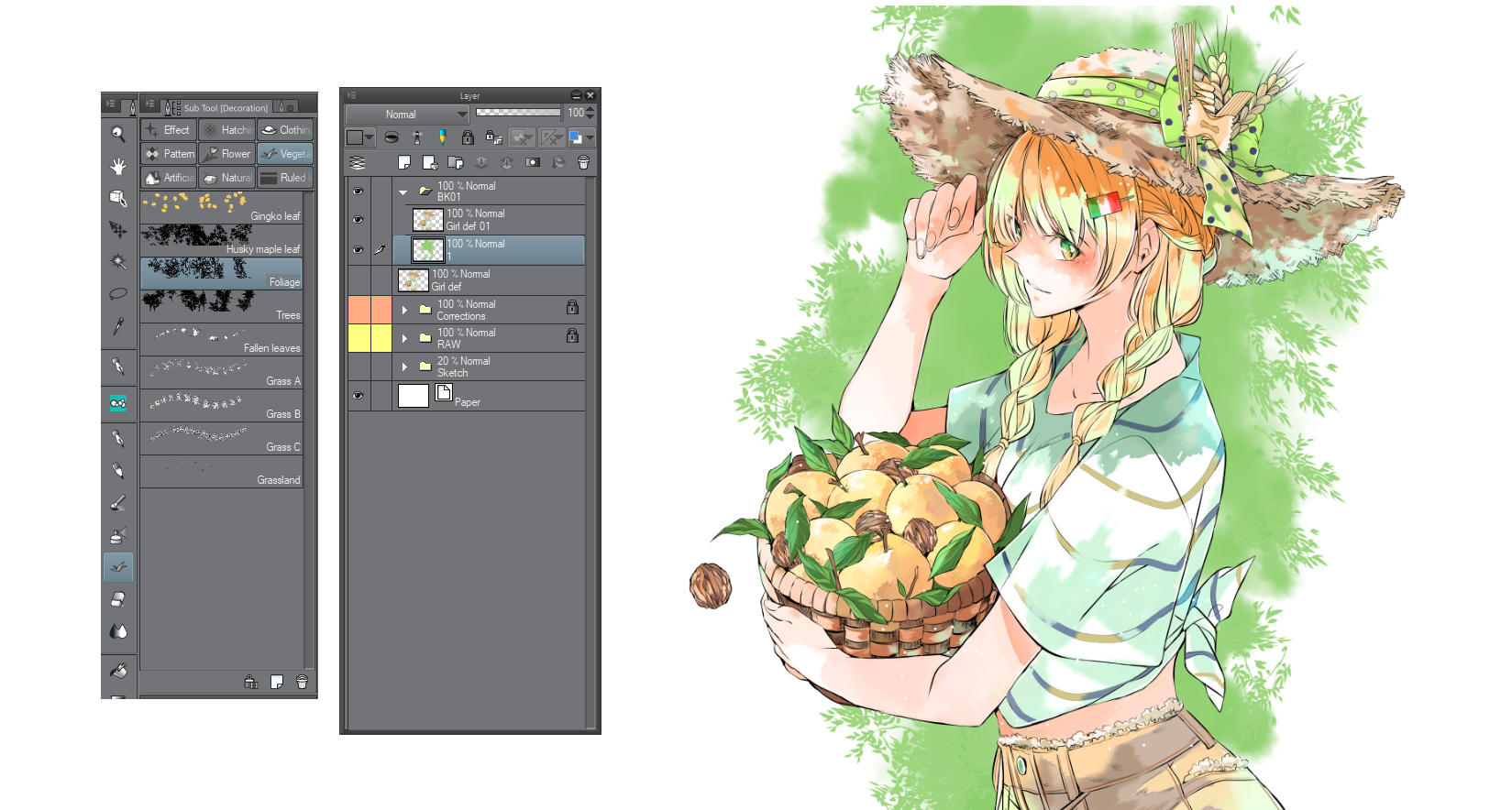 水彩風の作品の背景のヒント ヒント 1 By Qsan Art Clip Studio Tips