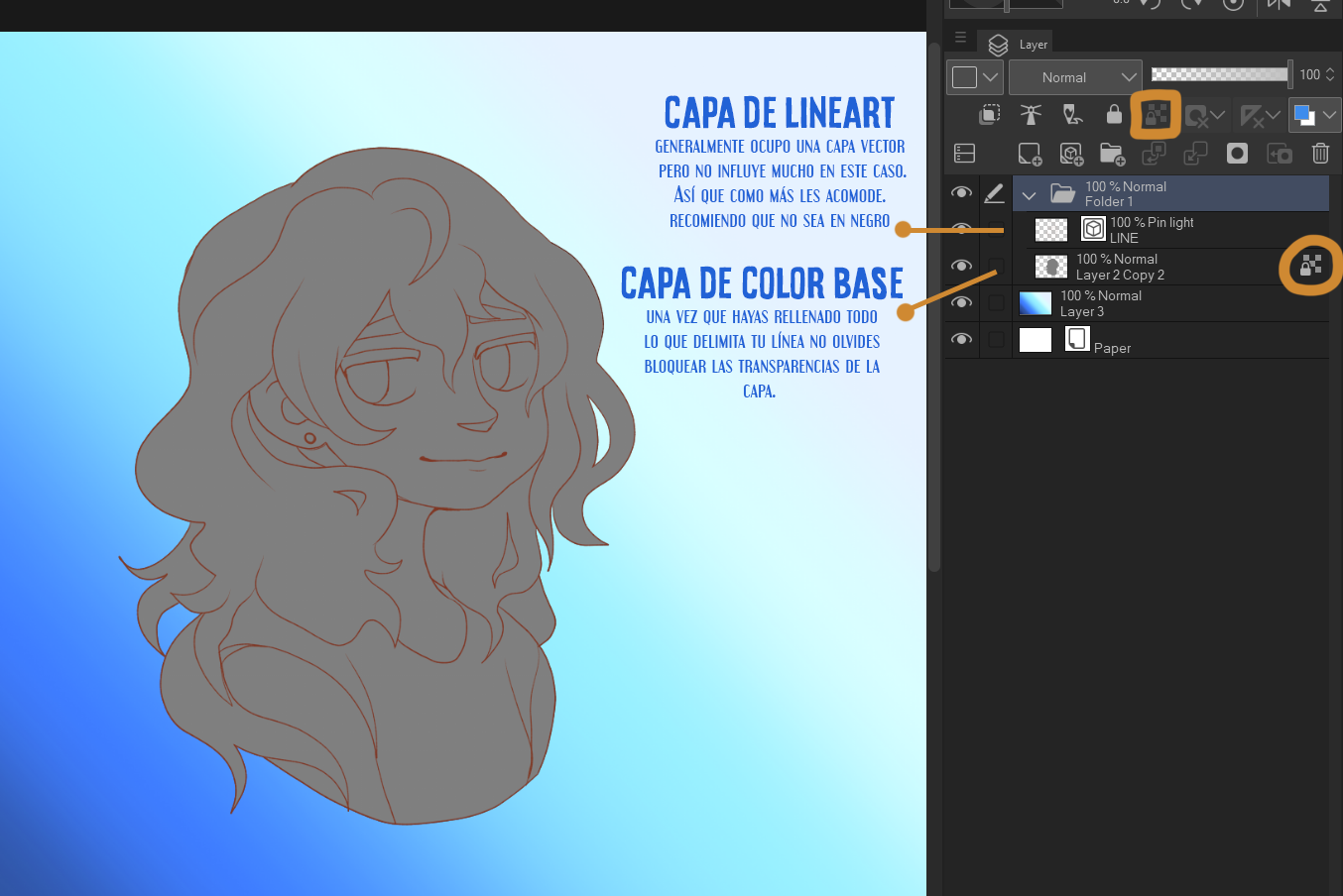 グラデーションツールとマップを使用したシェード by OrenJuice - CLIP 