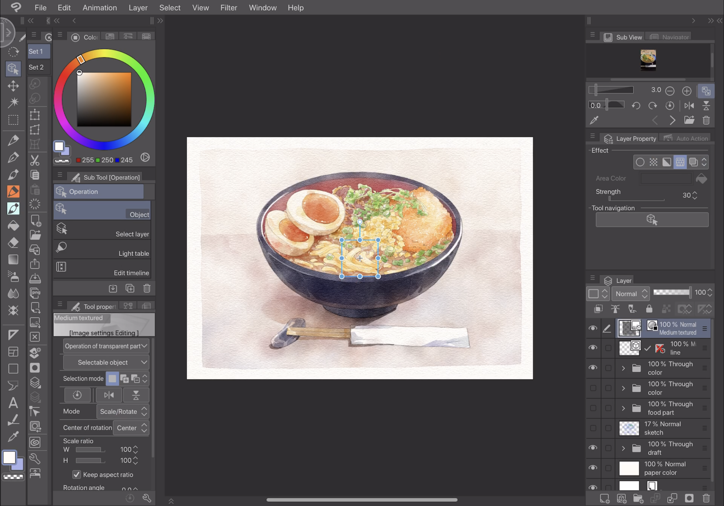 Cliptudiopaintで 伝統的なメディア を使ってラーメンを描く By Meomeongungu Clip Studio Tips