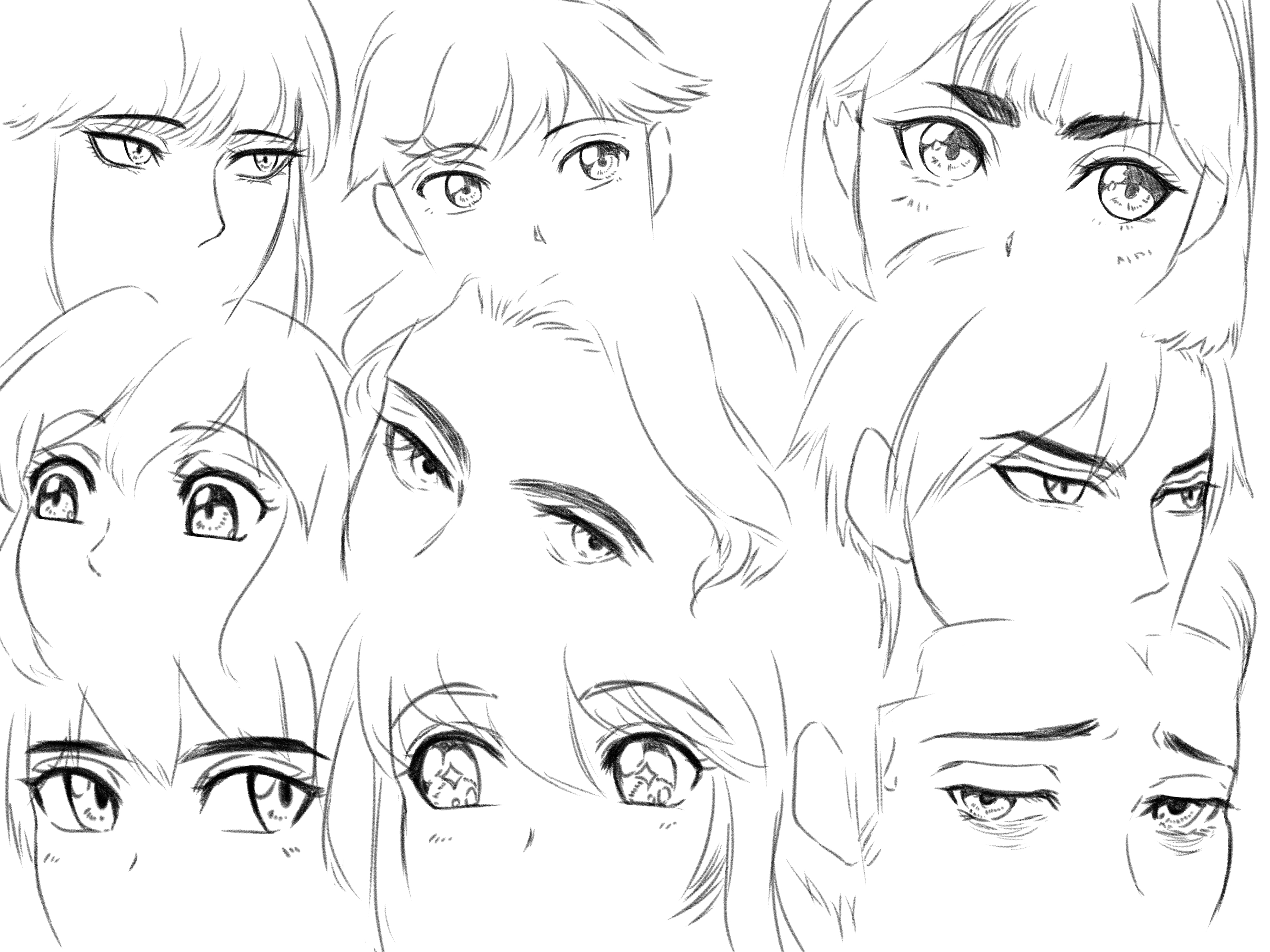 Featured image of post Soft Anime Boy Eyes Drawing : To draw the eyes you can once again use the horizontal line through the middle of the head.