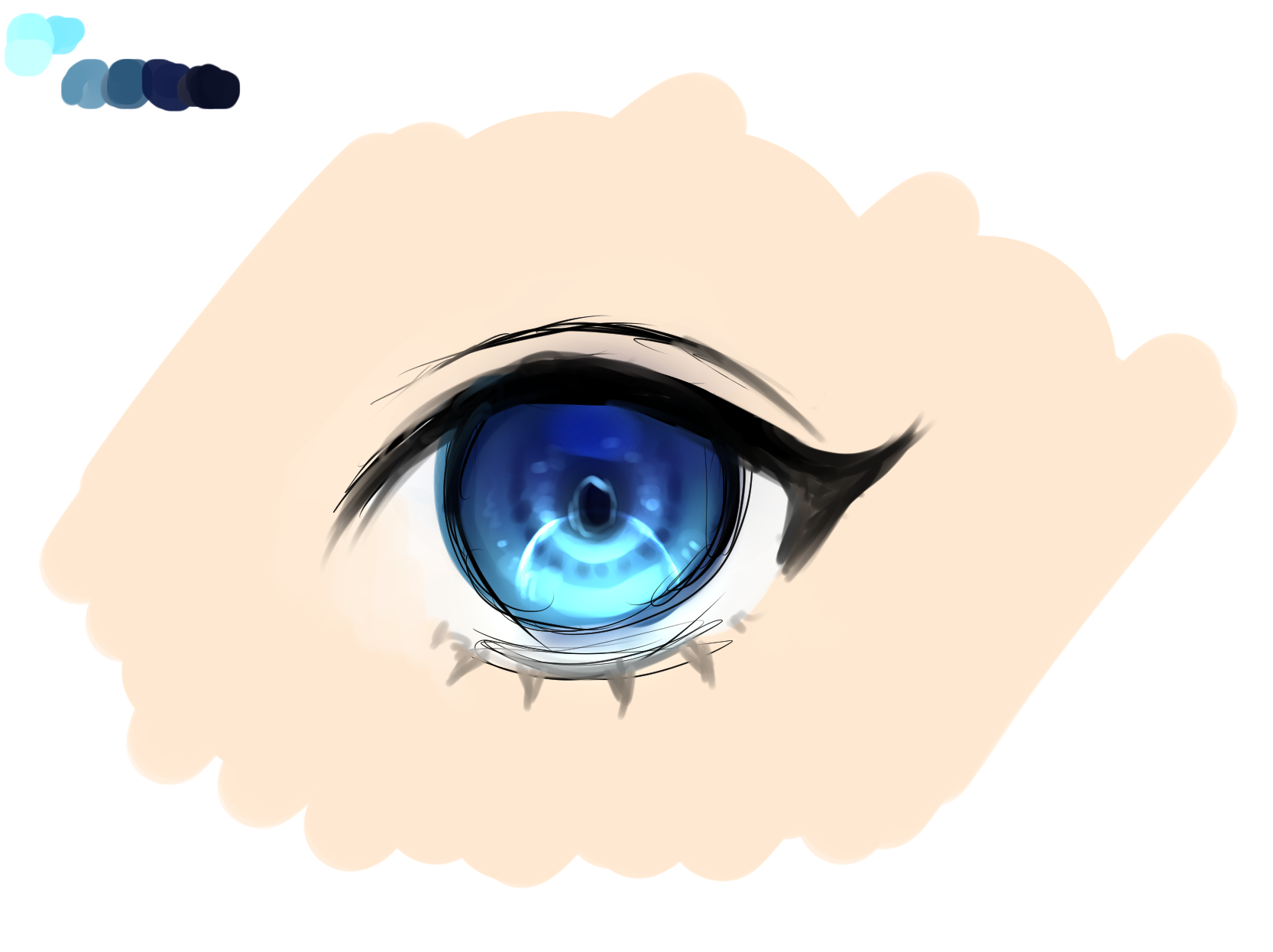 Creating an anime eye step-by-step using CLIP STUDIO PAINT by