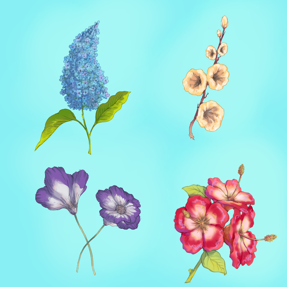 flores para pintar cuadros - Buscar con Google