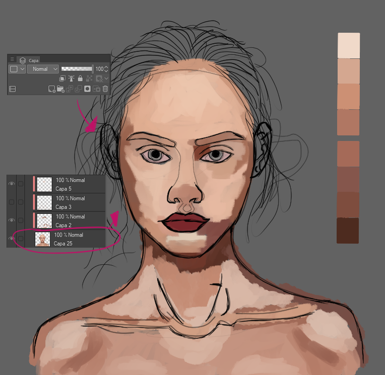 Unglücklicherweise Unschuld Bildung realistic skin color palette Pilot