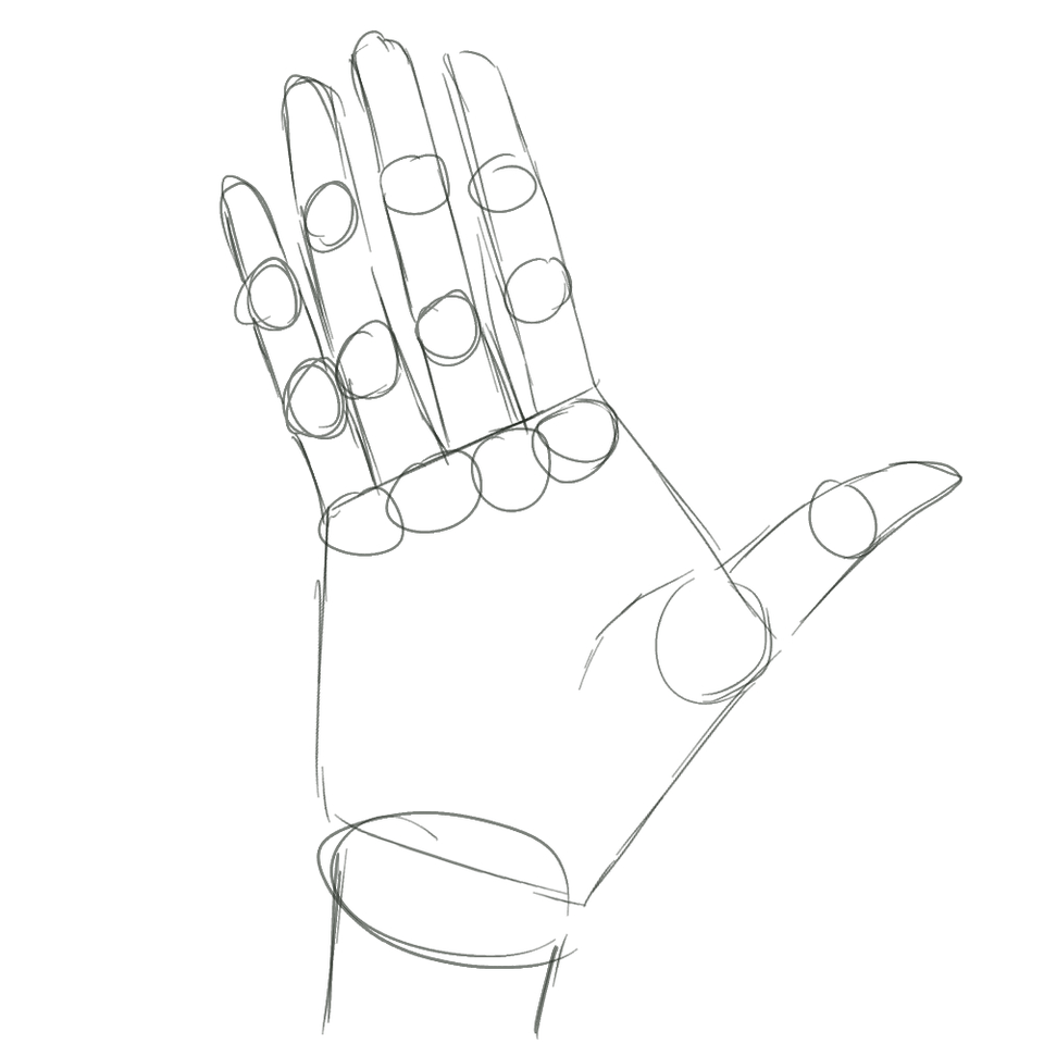 親指人間の絵