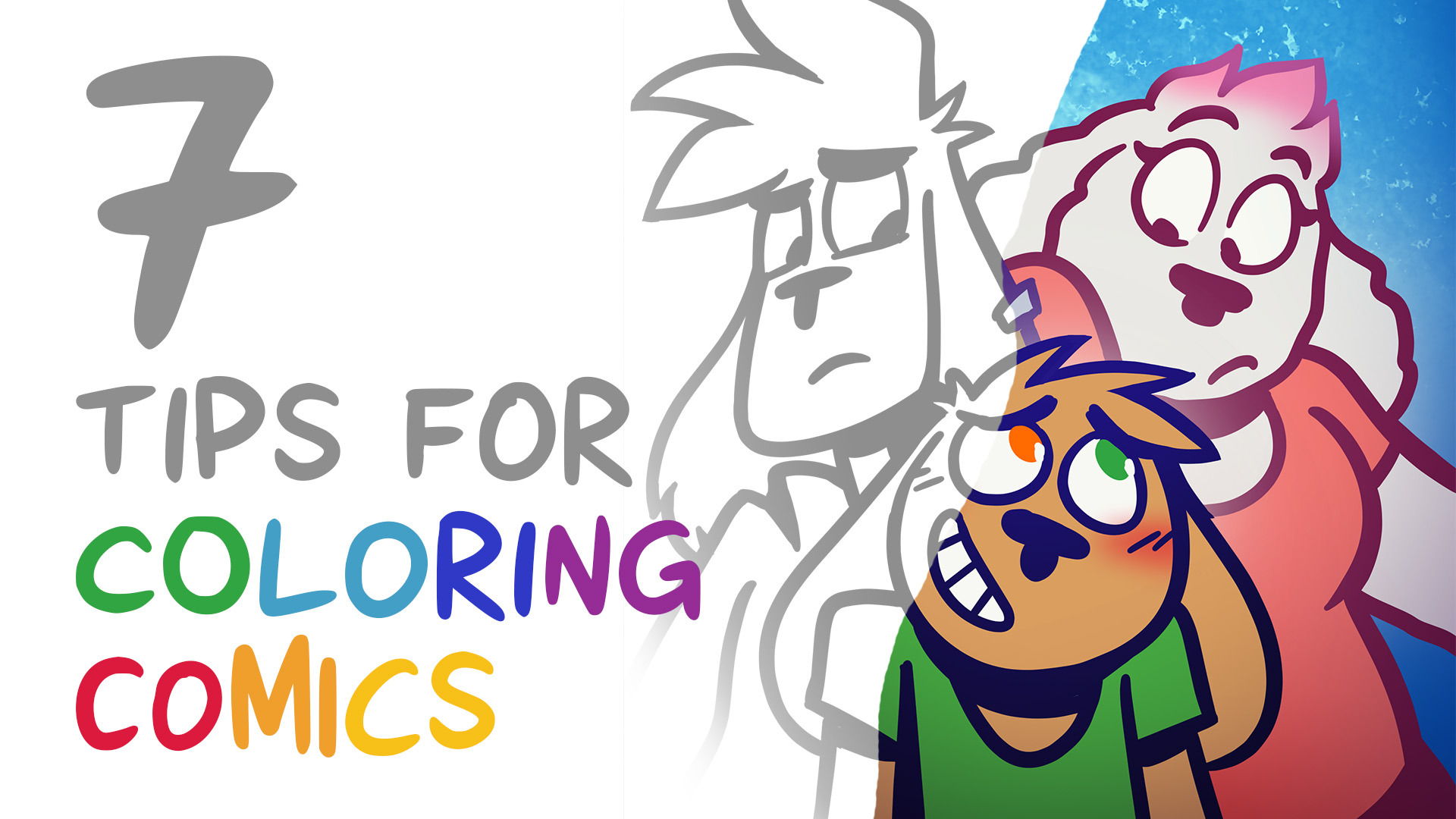 7 Tips for Coloring Comics “Making Comics the Weirdogs Way #6” by simonwl -  Make better art