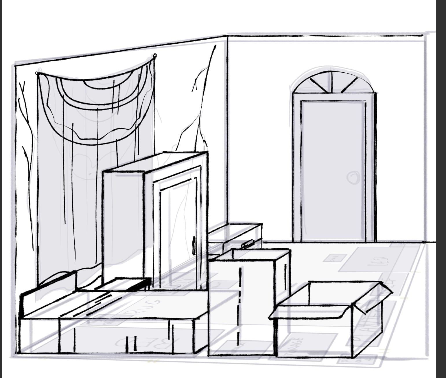 Drawing A Room From Multiple Angles By Vampbyte Clip