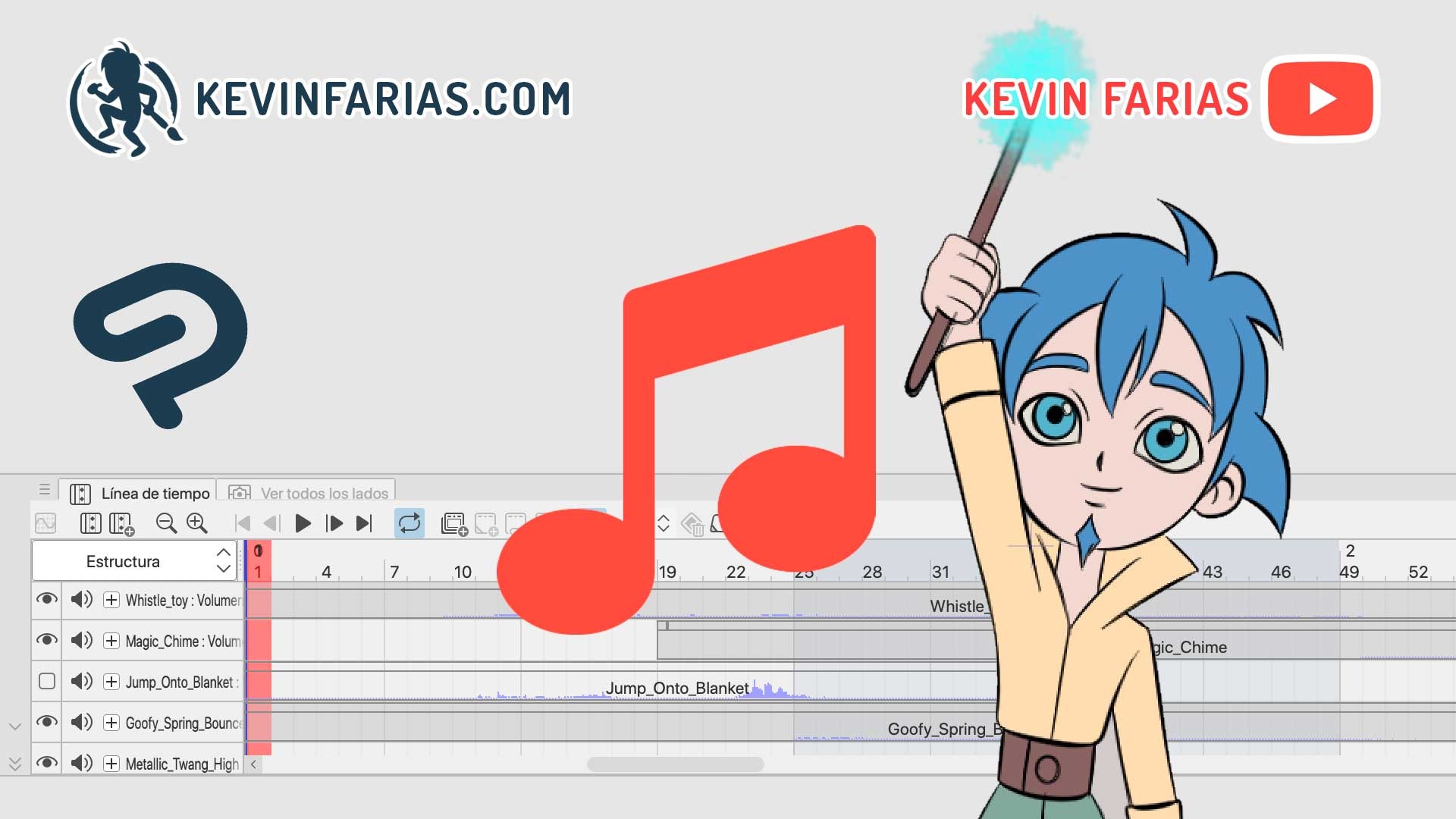 How to import sounds into Clip Studio Paint “2D Animation in Clip Studio  Paint #9” by KevinFarias - Make better art | CLIP STUDIO TIPS