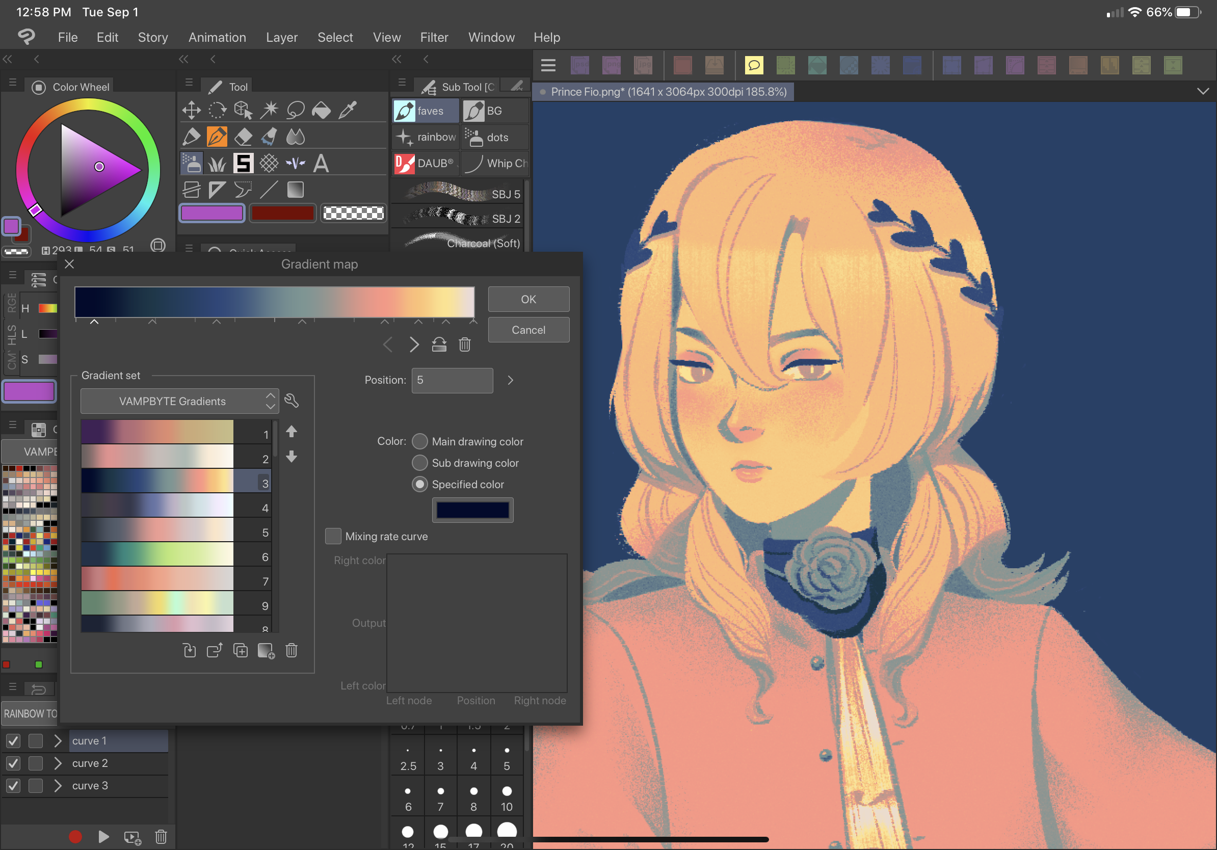補正レイヤーで色を調整する By Vampbyte Clip Studio Tips