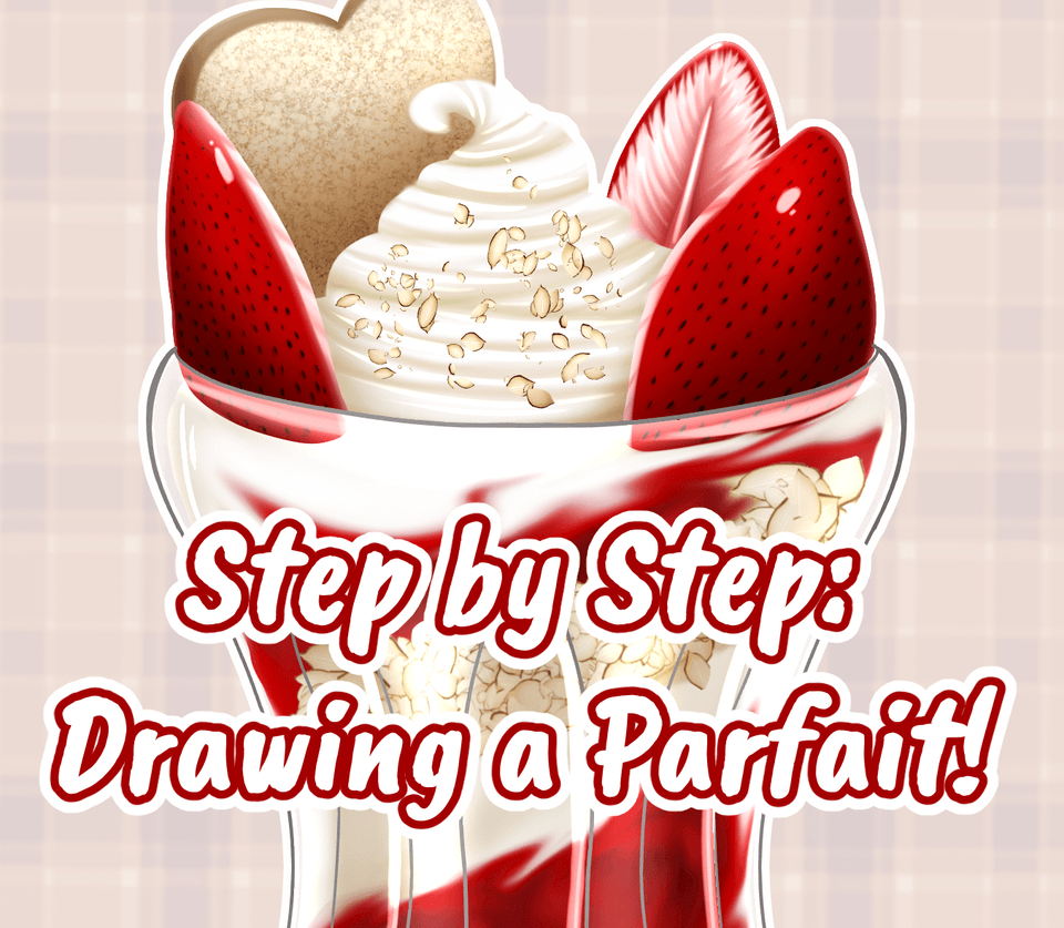 Step by Step Drawing a Parfait! by KenageArts Make better art CLIP