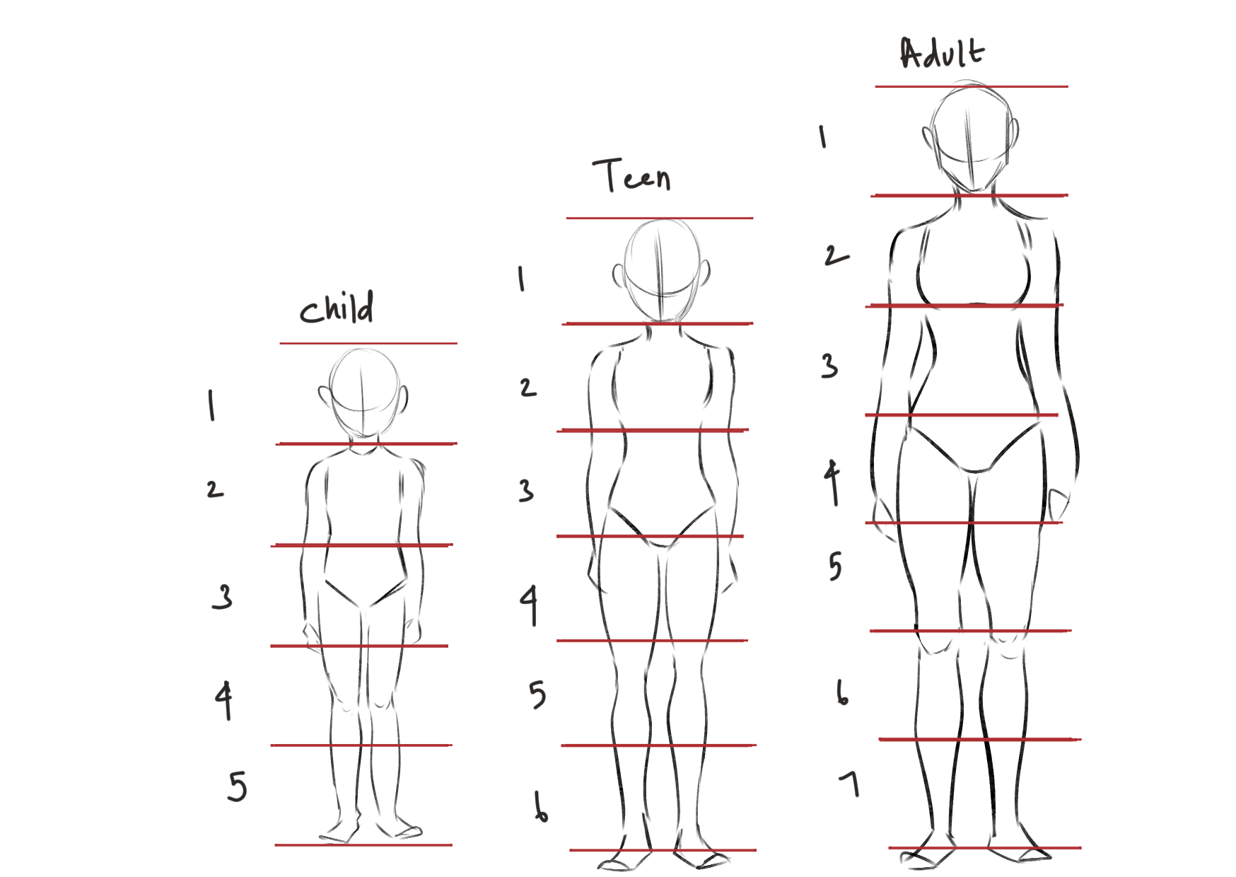 HOW TO DRAW PEOPLE OF DIFFERENT AGES by Cyfuko - Make better art