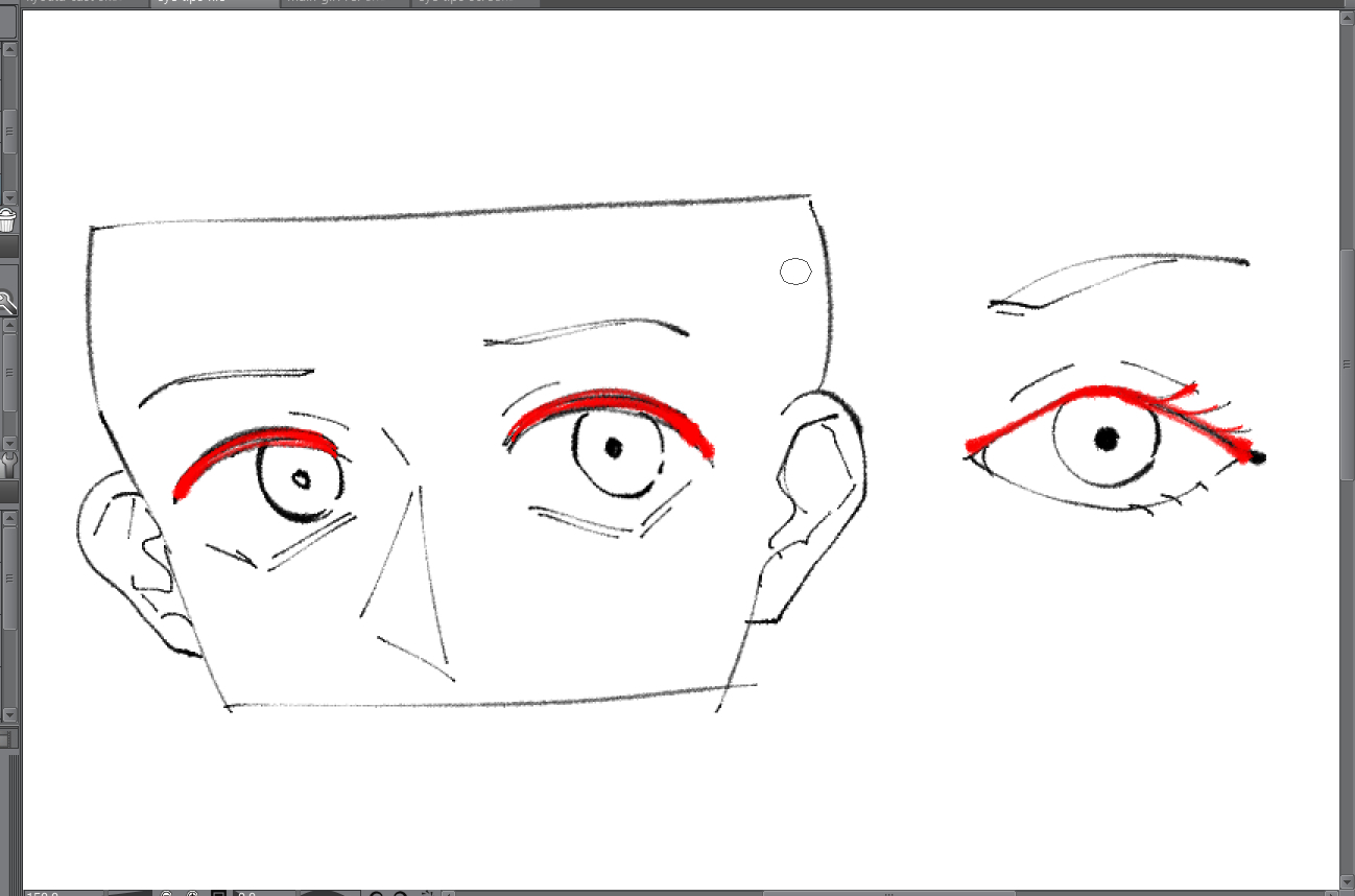 Tutorial of Drawing Human Eye. Eye in Anime Style. Female