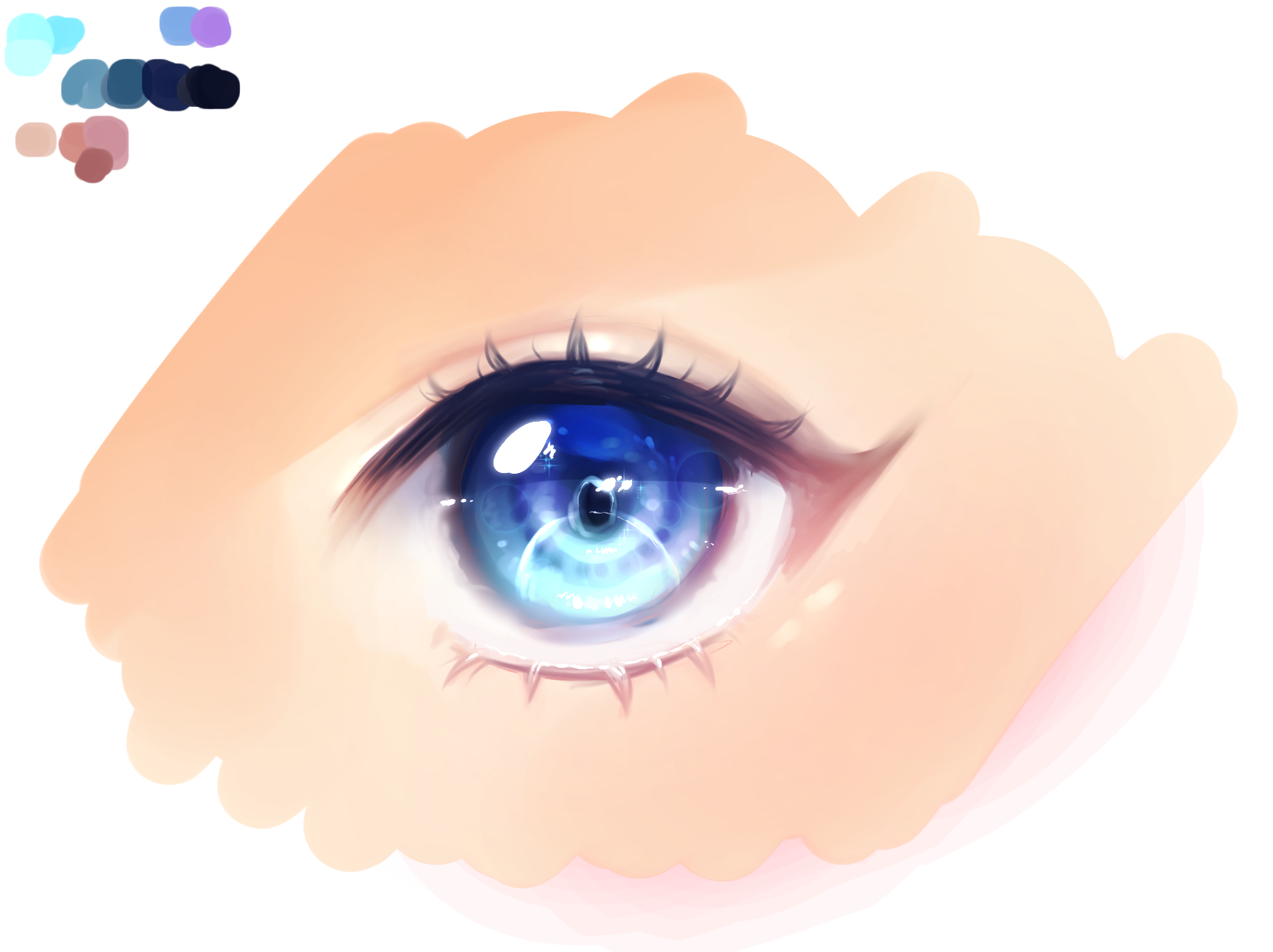 Anime eyes, anime girl eyes, anime style eyes PNG ilustração do