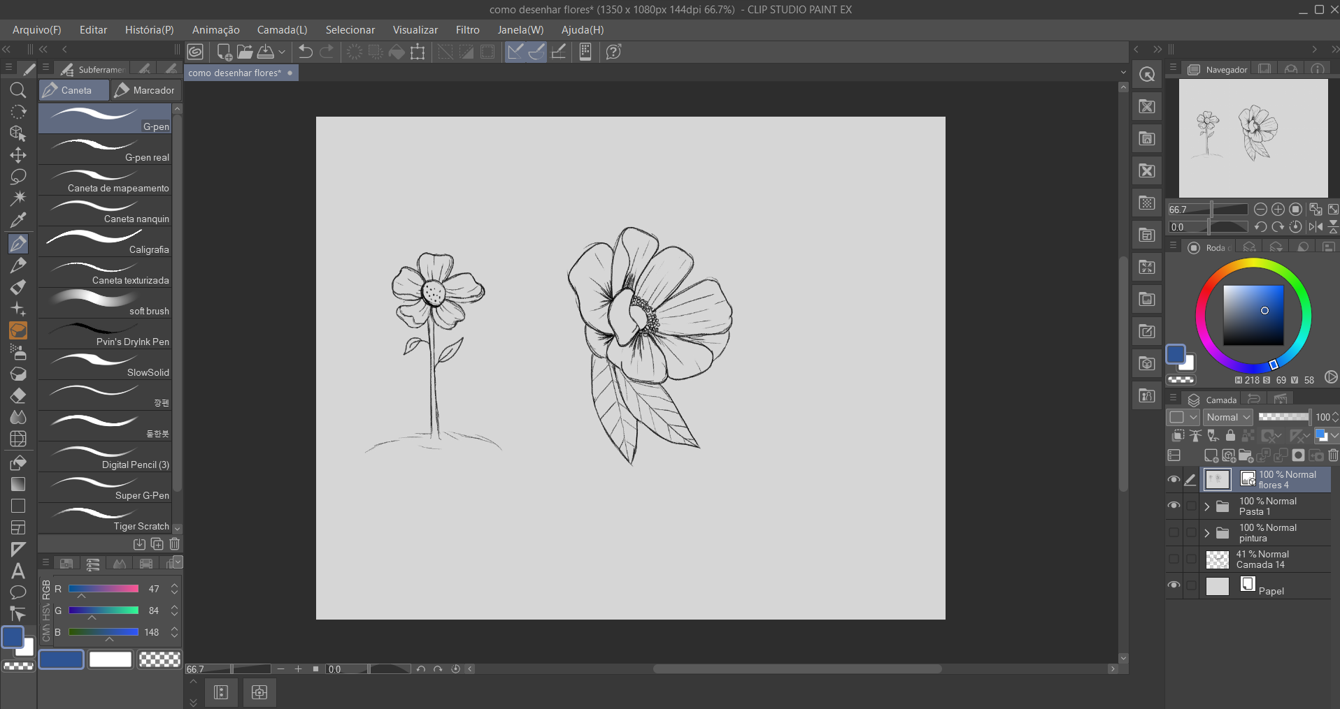 Como dibujar 100 flores