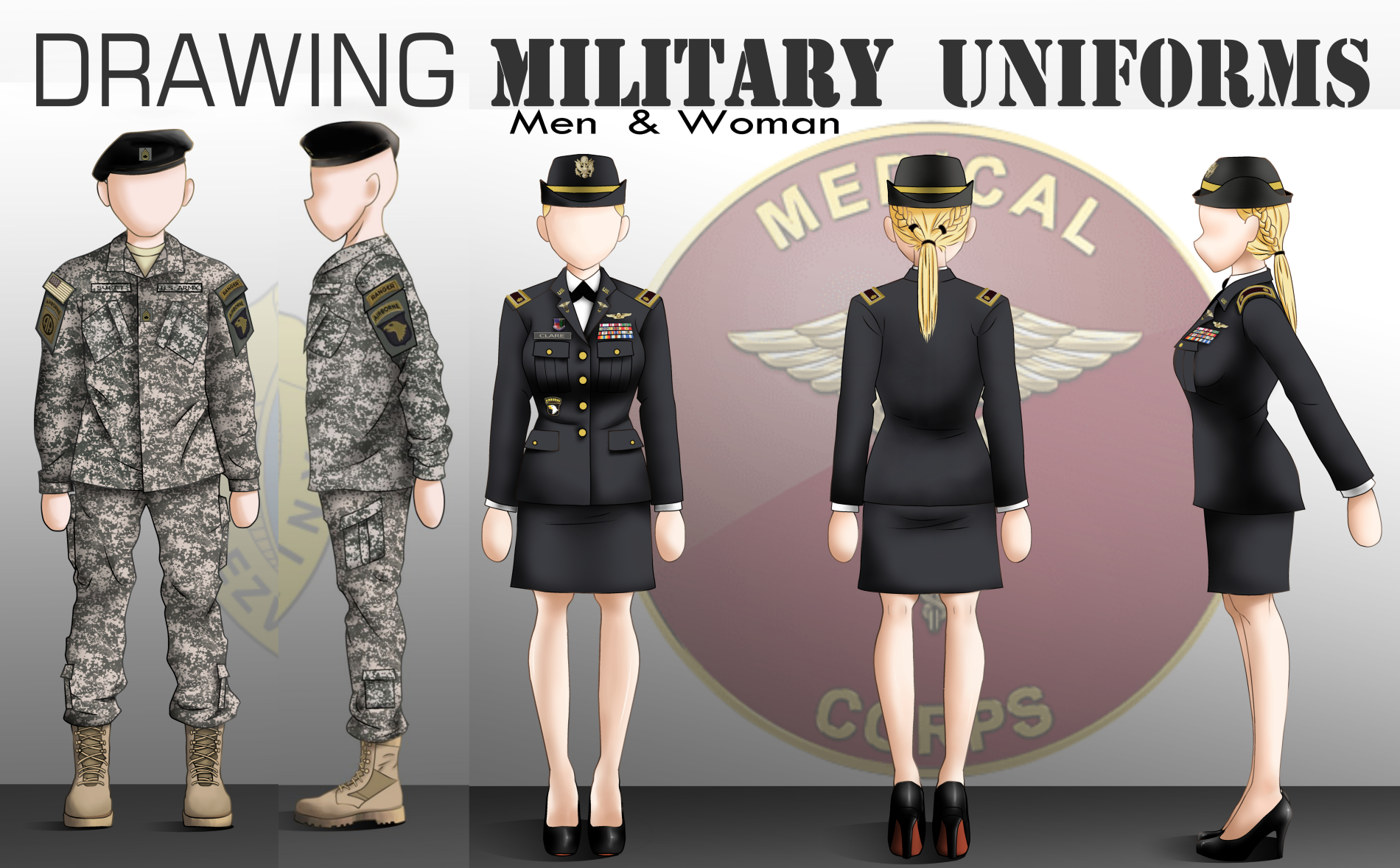 Military Uniforms Of The US Army Stock Illustration By ©GUARDING