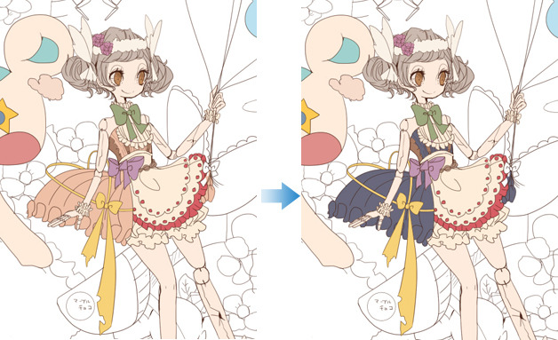 4 色分けと配色 プロのイラストメイキング つのじゅ 4 By Clipstudioofficial Clip Studio Tips