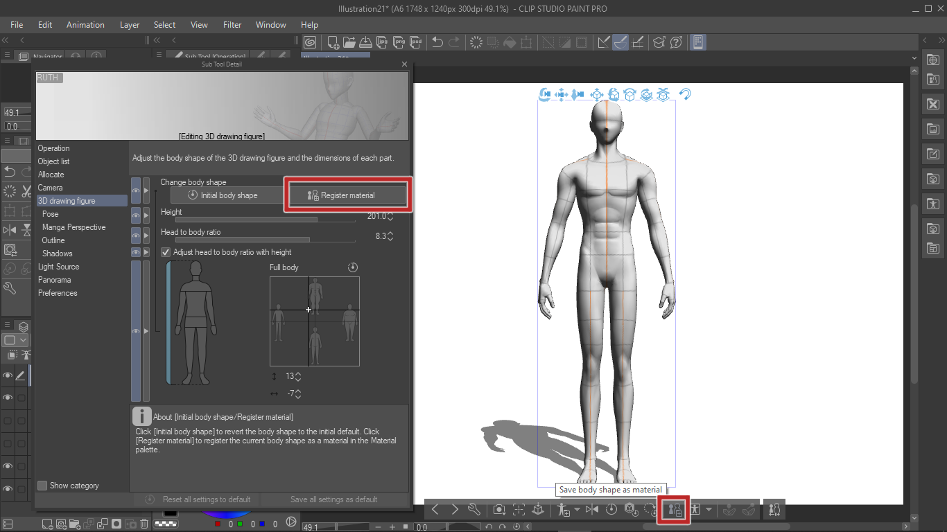 How to change bust size for 3D Models - CLIP STUDIO ASK