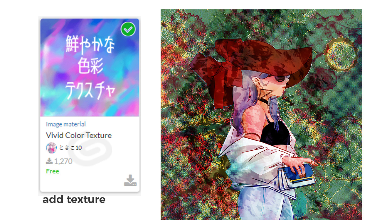 無料のテクスチャを組み合わせて独自のテクスチャを取得する イラストレーターのためにcspでどのように 3 By Oneinthemoon Clip Studio Tips
