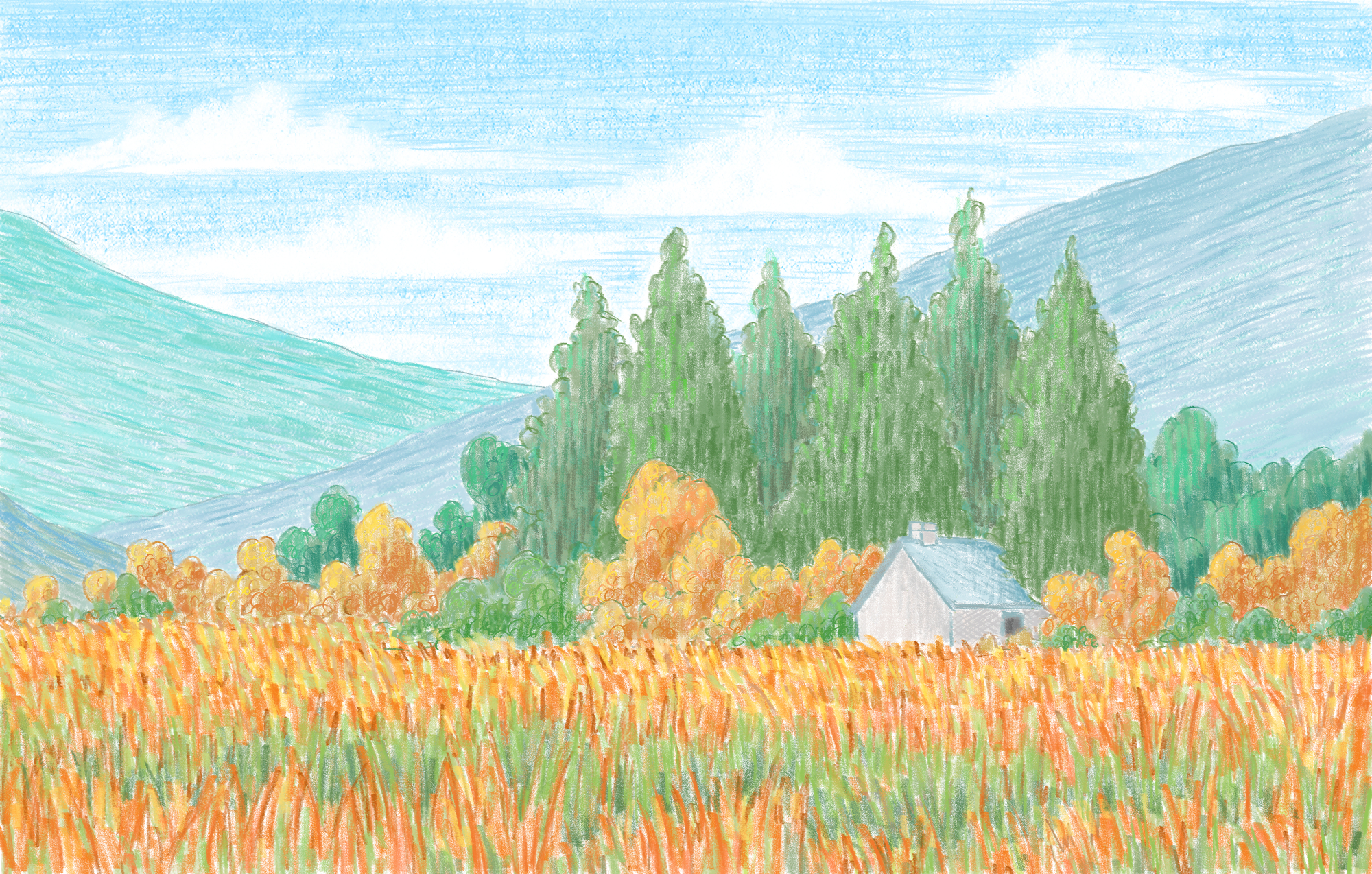 CLIP STUDIO PAINTで色鉛筆イラストを描こう by Cherrzart - お絵かき