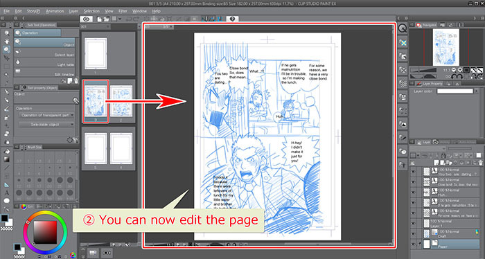 Utilizing the page manager and story editor [EX] “Useful functions #6” by  ClipStudioOfficial - Make better art | CLIP STUDIO TIPS