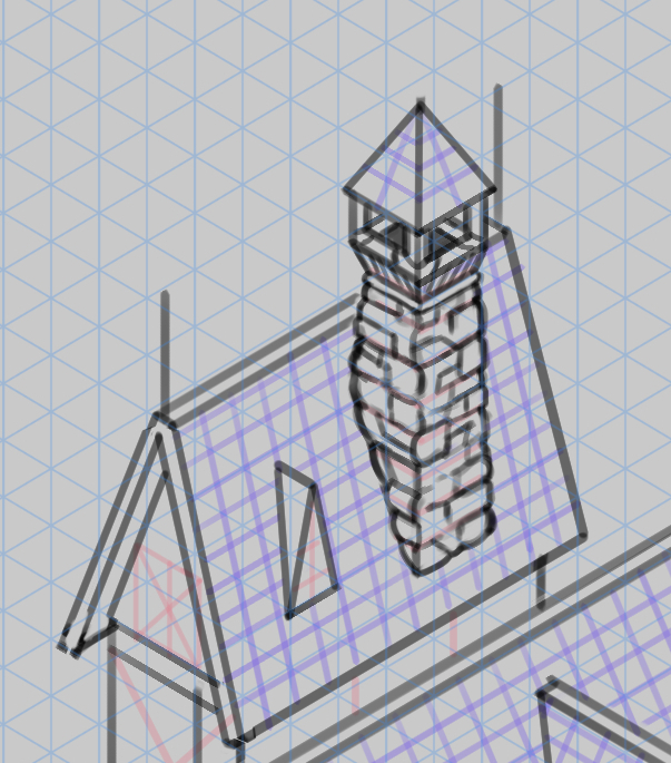 アイソメビューで建物を描画する方法 By Steele2 Clip Studio Tips