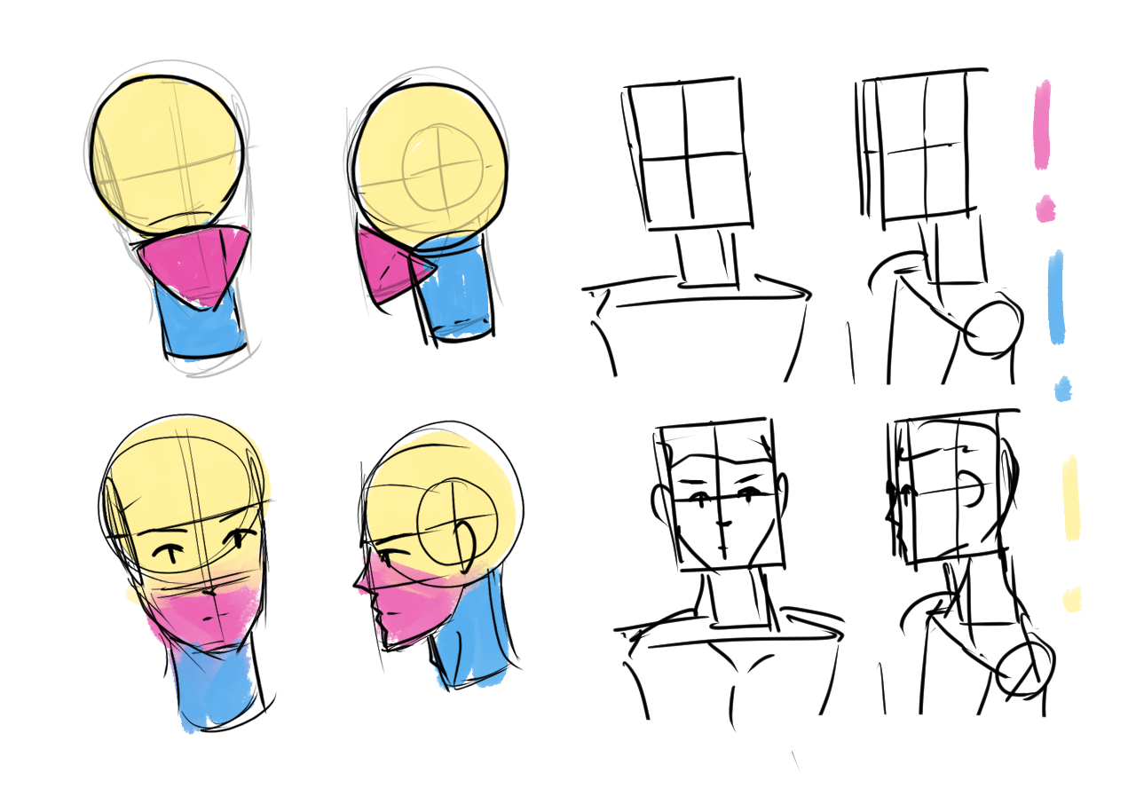 様々な角度の顔を自分のスタイルで描く方法 by Staviraa - お絵かきのコツ | CLIP STUDIO TIPS