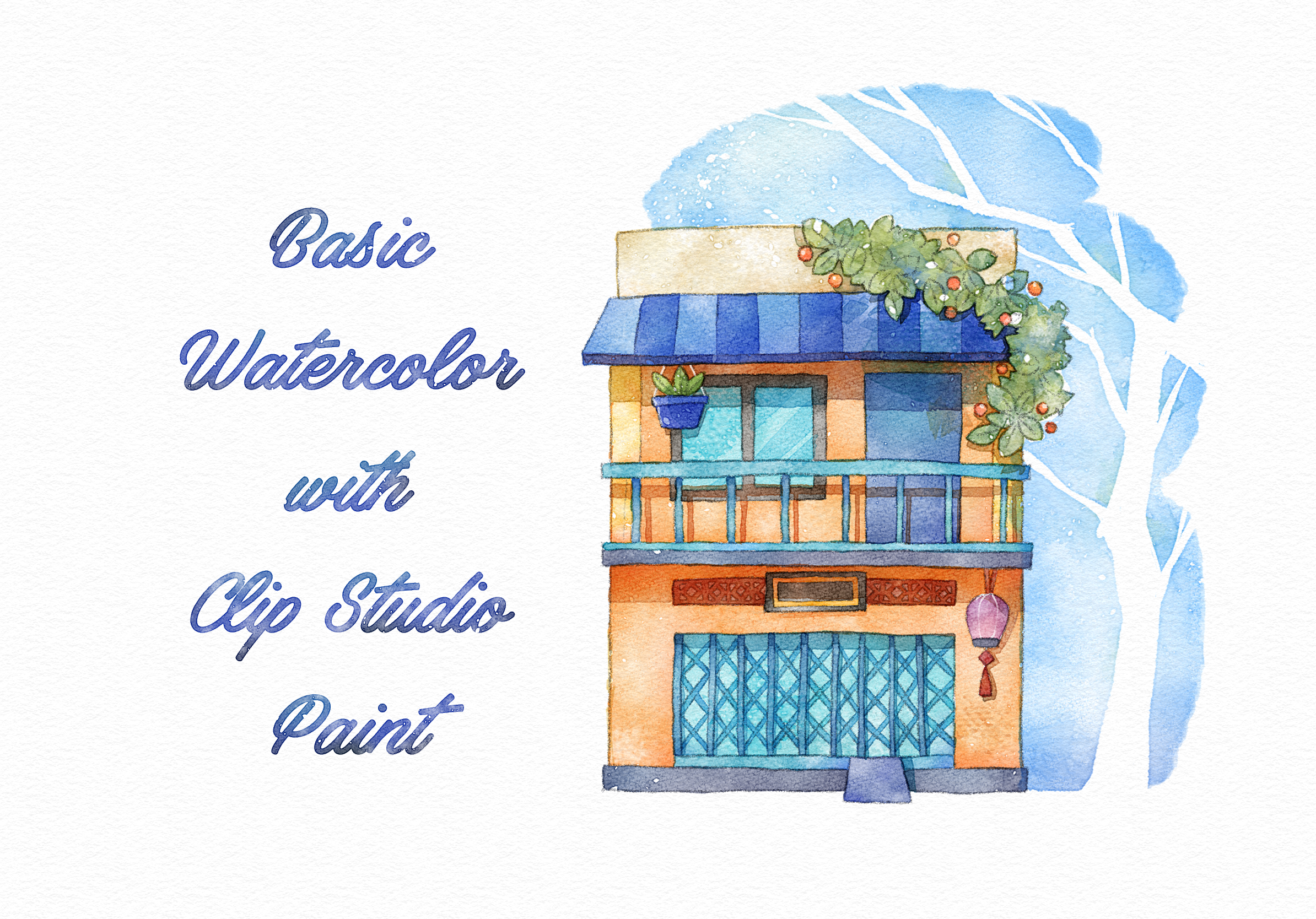 BASIC WATERCOLOR WITH CLIP STUDIO PAINT by meomeongungu - Make better art