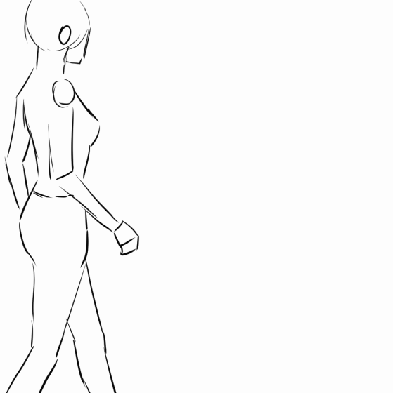 simple cartoon full body sketch base - CLIP STUDIO ASSETS