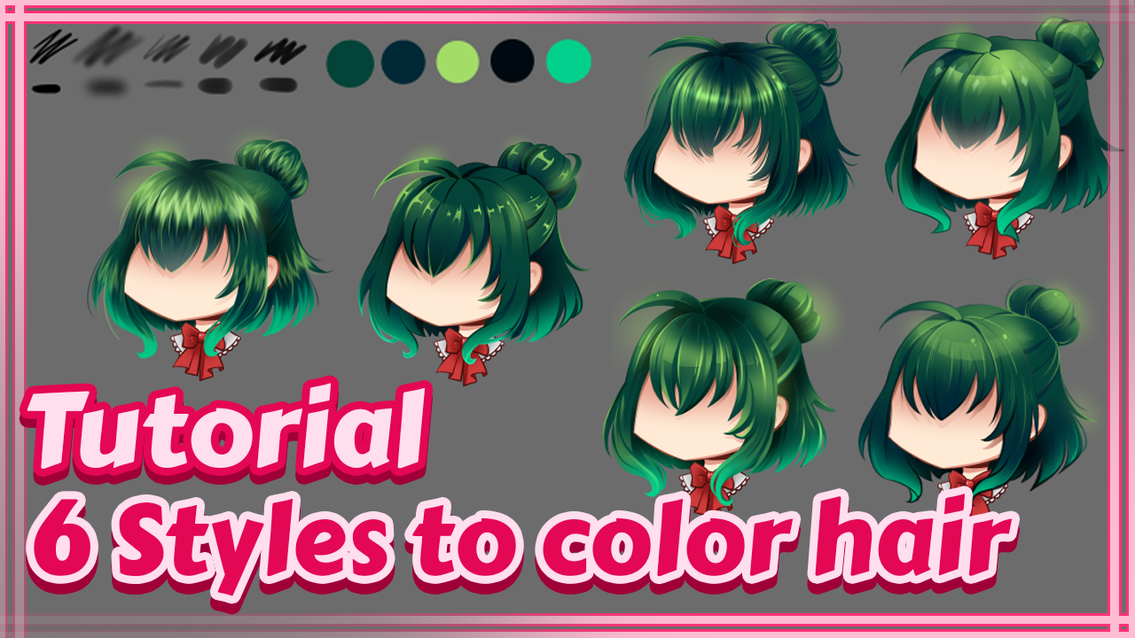 Hair styles - How to draw anime