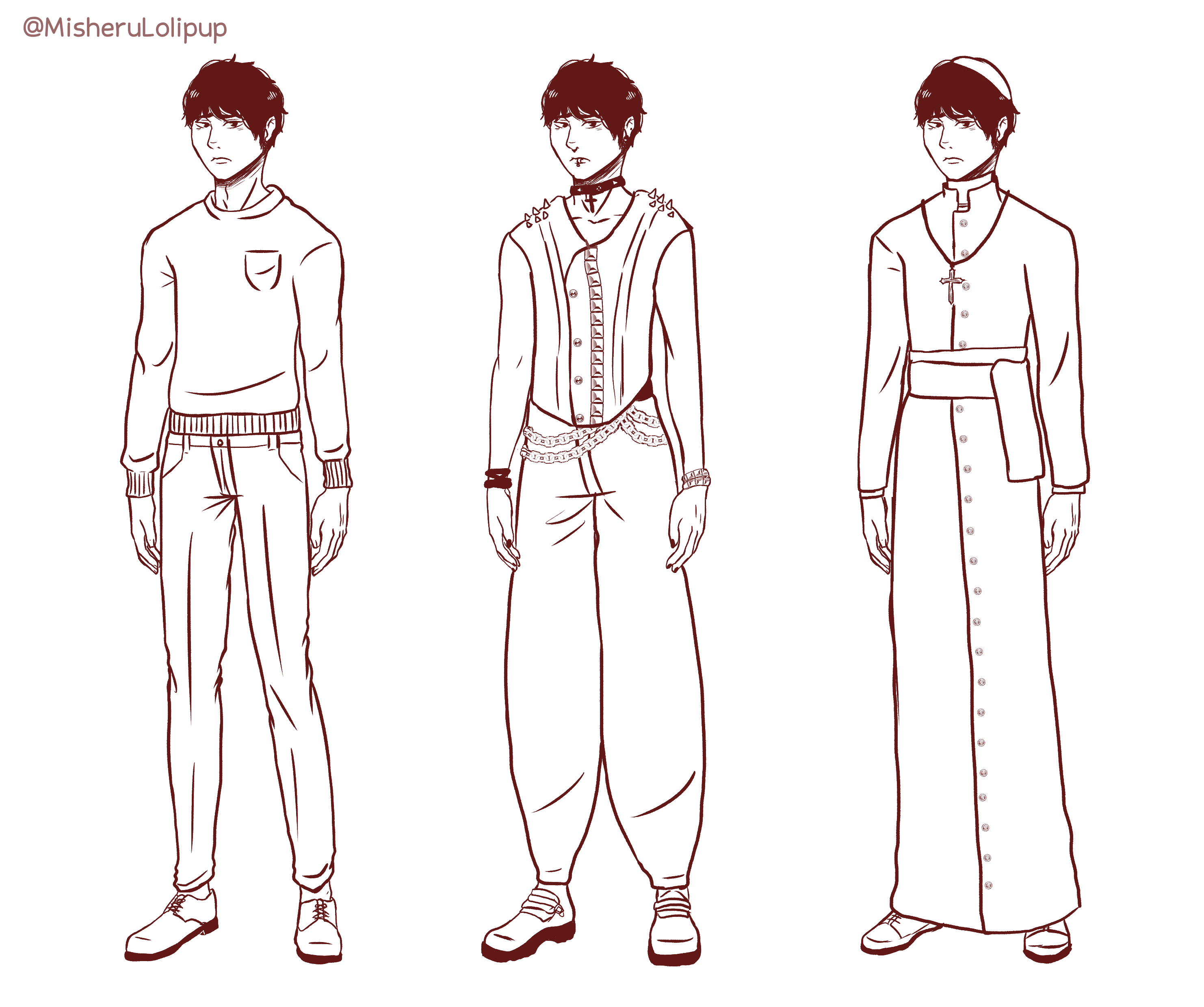 how to draw anime clothes male