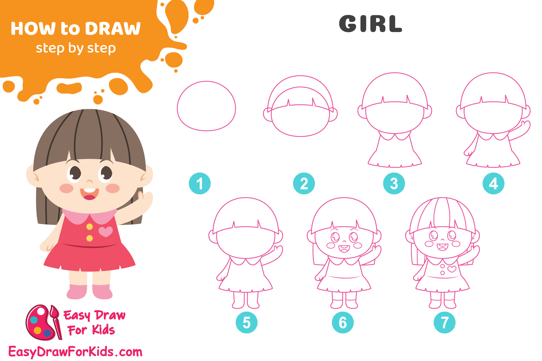 Woman Drawing - How To Draw A Woman Step By Step