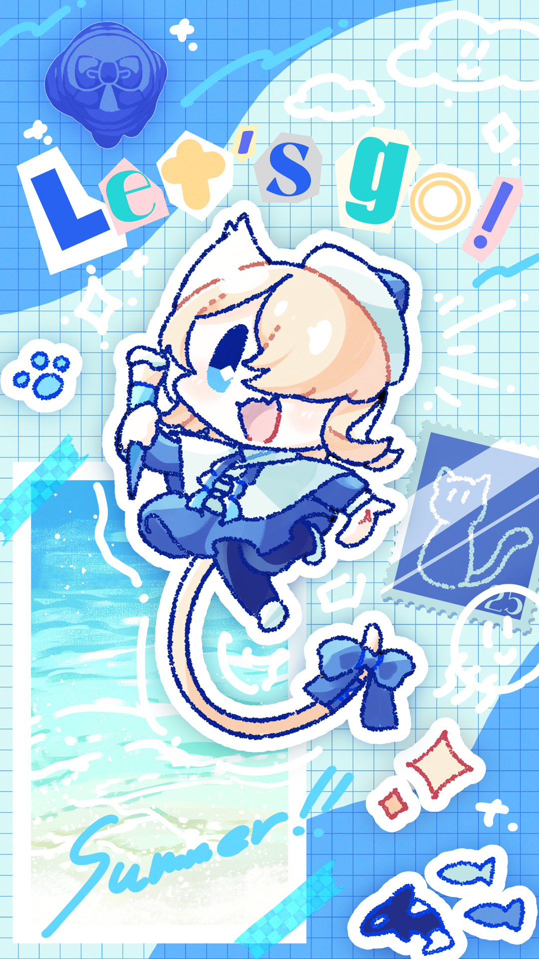 ポップで可愛い！コラージュ風イラストの作り方 by みれくらげ