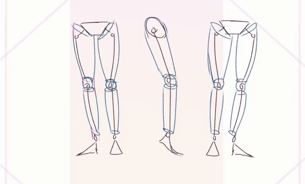 Drawings: SKETCHING THE LEG SIDE VIEW