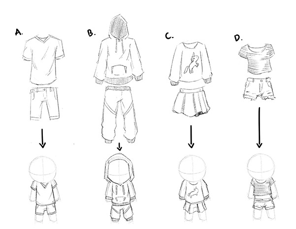 How To Draw Chibi Body 7370