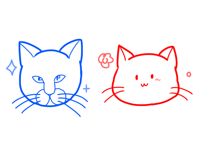 How To Draw Realistic Cat And Loose Cat Faces リアルな猫とゆるい猫の描き分け方 1 By Kawashita Clip Studio Tips