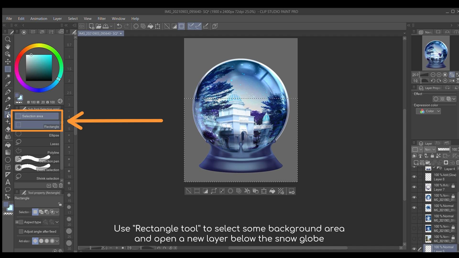 写真テクニック】スノードームへの写真 by Linjunming - CLIP STUDIO TIPS