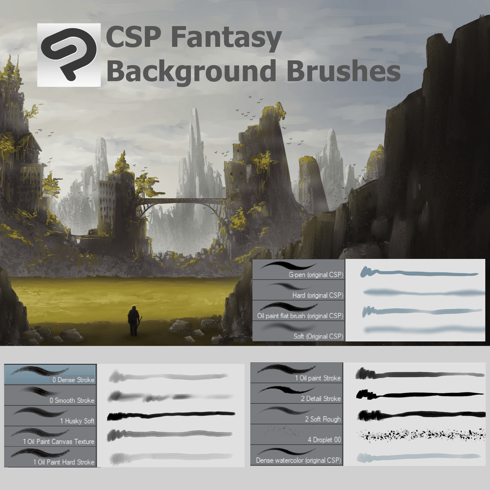 Fantasy Brush Set Download “Concept Art #2” by AwanNdus - Make better art | CLIP  STUDIO TIPS