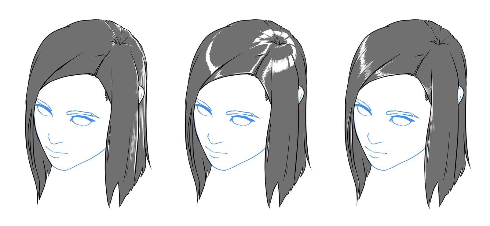 Learn how to draw anime hair highlights in under a minute! Our