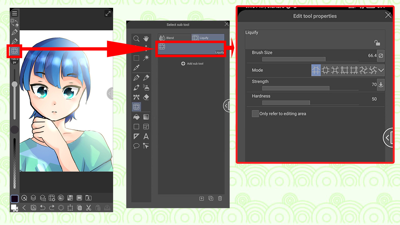 LIQUIFY TOOL: Where to use it | Clip Studio Mobile by KouMarL - Make better  art | CLIP STUDIO TIPS