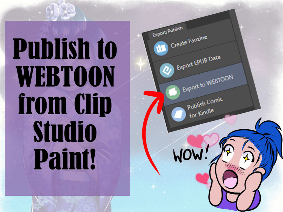 Publish to WEBTOON from Clip Studio Paint by LizStaley Make better