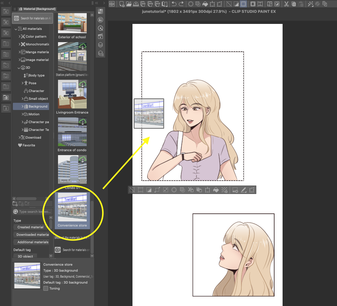 How to Turn 3D Materials into Pretty Webtoon Backgrounds “Webtoon 101 #1”  by sooms - Make better art | CLIP STUDIO TIPS